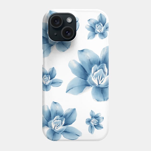 Blue Rose Decor Phone Case by merchonly4you