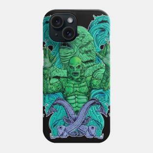 Creature from the Black Lagoon sans background Phone Case