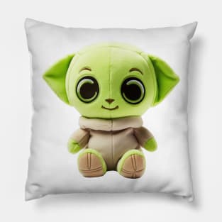 Adorable Green Baby Alien Plushie Pillow