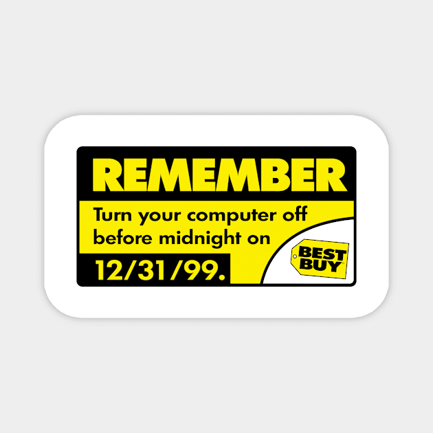 Y2K Bestbuy Sticker Magnet by elricardio