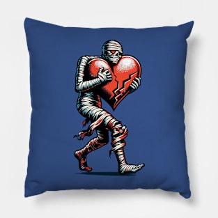 Mummy with broken heart Pillow