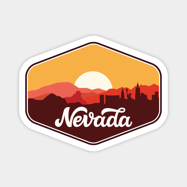 Nevada State Magnet by Mark Studio