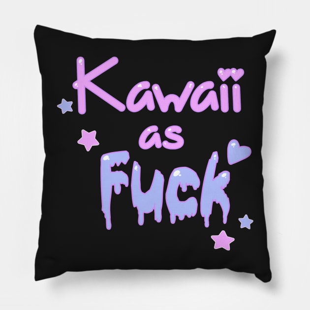 Kawaii As Fuck Pillow by Sam Sawyer