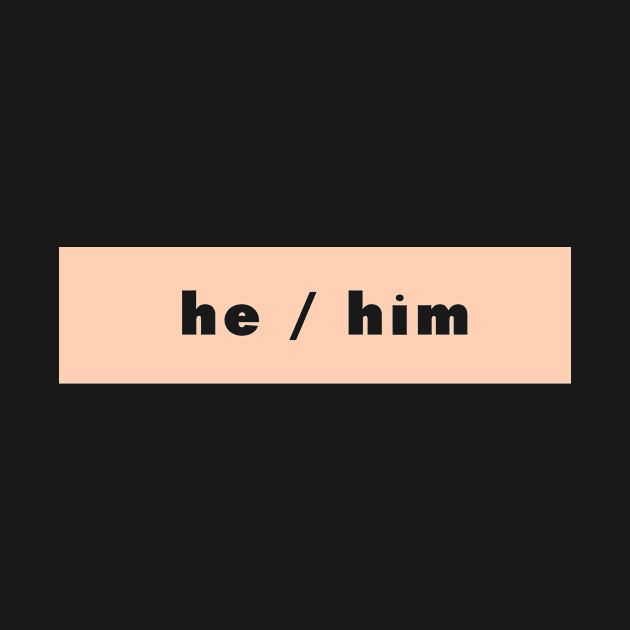 he / him - peach by banditotees