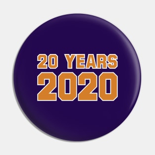 20 years 2020 - February 2020 Pin