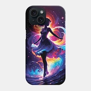 Woman in Galaxy Phone Case