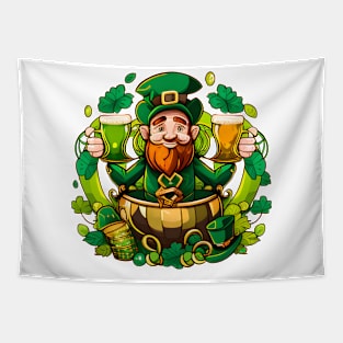 Irish Cheers: Beer, Leprechauns & St. Patrick's Day Tapestry