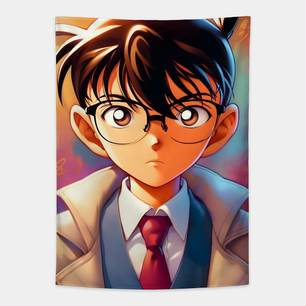 Unleash the Mystery: Detective Conan-inspired Anime Fashion for Sleuth Enthusiasts! Tapestry by insaneLEDP