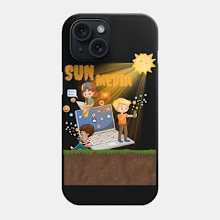 sun media. Phone Case