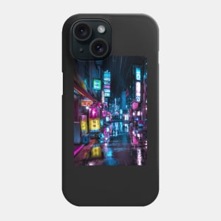 Neo Tokyo cyberpunk vibes Vertical Phone Case