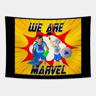 We Are Marvel Pod Full Logo Tapestry