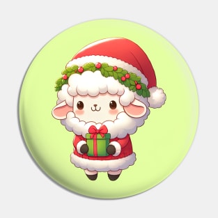 Adorable Christmas Sheep Pin