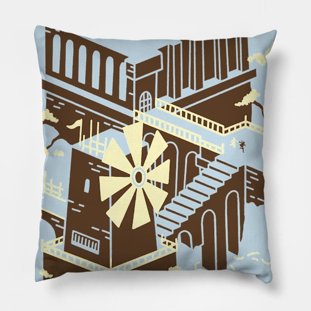 Castle of the Mist Pillow by TravisPixels