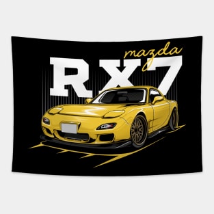 Mazda RX7 Yellow Tapestry