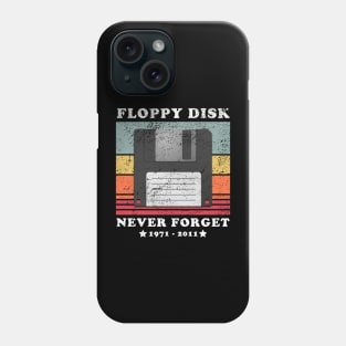 Never Forget Floppy Disk Retro Style Funny Phone Case