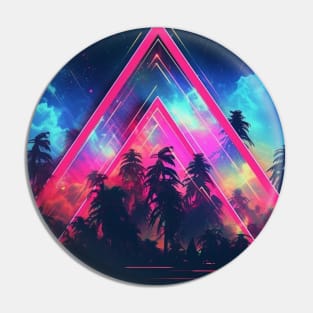 Vaporwave Triangle Chillwave Neon Pin