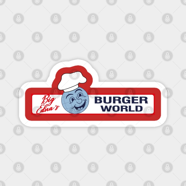 Big Edna's Burger World Magnet by Meta Cortex