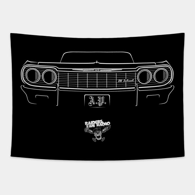 Crusin' with AP Tapestry by Raiders Fan Radio swag!