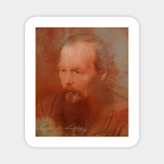 Fyodor Dostoyevsky Magnet by mindprintz