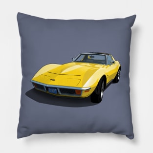 1970 Corvette Stingray in Daytona Yellow Pillow