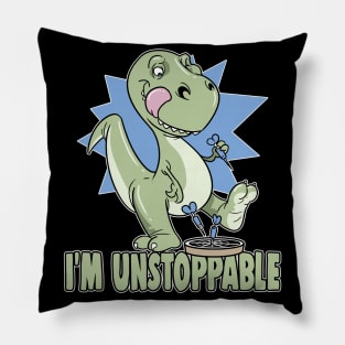 T-Rex I'm Unstoppable Darts Dinosaur Big Dart Pillow