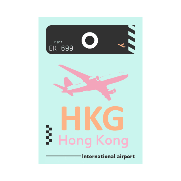 HKG Hong Kong airport tag 3 by Woohoo