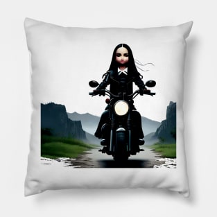 biker wednesday Pillow