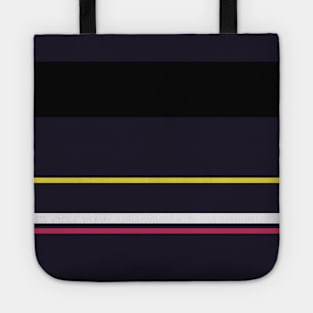 A singular adaptation of Very Light Pink, Dark, Smoky Black, Dark Pink and Piss Yellow stripes. Tote