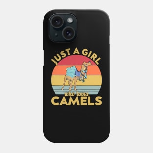 just a girl who loves camels Phone Case