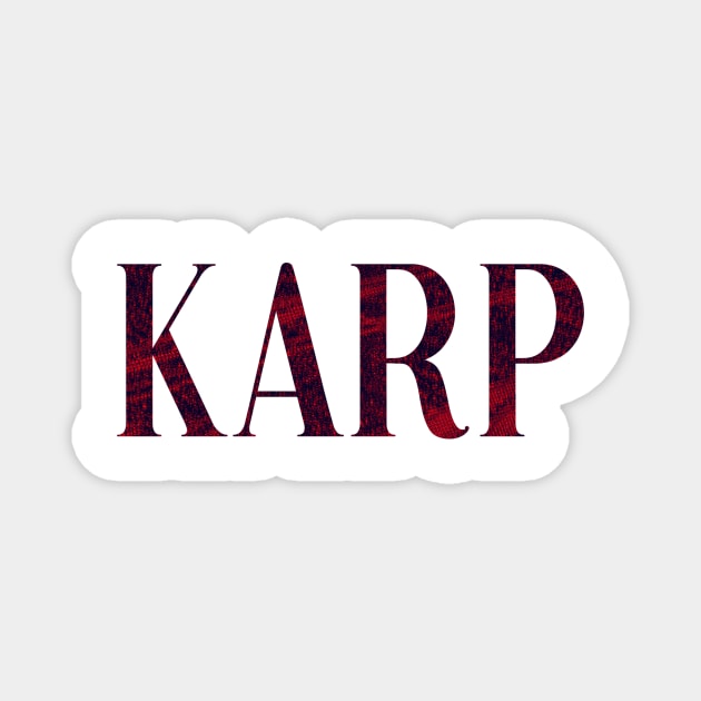 Karp - Simple Typography Style Magnet by Sendumerindu