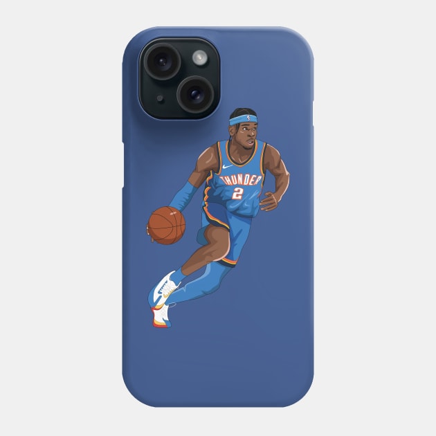 Shai Gilgeous Alexander Phone Case by xavierjfong