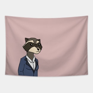 Office Raccoon Tapestry