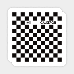 Tatiana Calderon Racing Flag Magnet