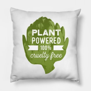 Vegan T-Shirt Plant Powered 100% Cruelty Free Pillow