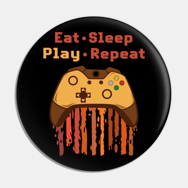 Eat Sleep Play Repeat Pin by PunnyPoyoShop