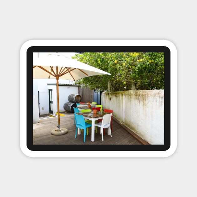 Secret garden bistro Magnet by Steves-Pics