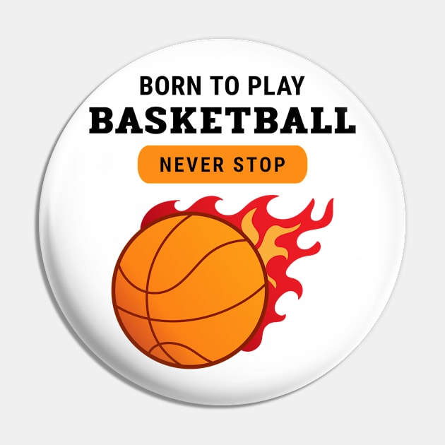 basketball Pin by FUNNY LIFE