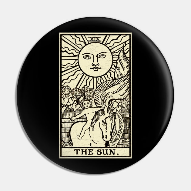 Tarot card The Sun Pin by valentinahramov