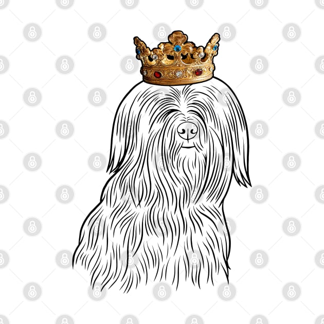 Tibetan Terrier Dog King Queen Wearing Crown by millersye