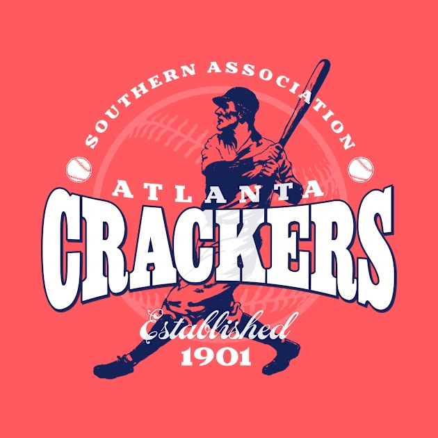 Atlanta Crackers Baseball by MindsparkCreative
