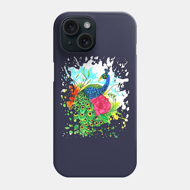 Peacock Phone Case by adamzworld