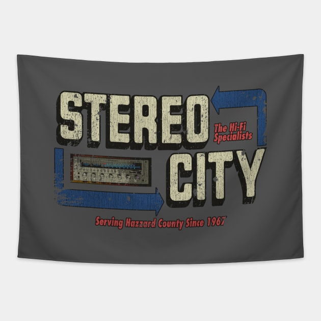 Stereo City Hi-fi Vintage Tapestry by JCD666