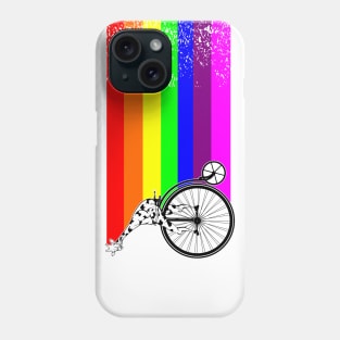 Giraffe riding a bike Phone Case