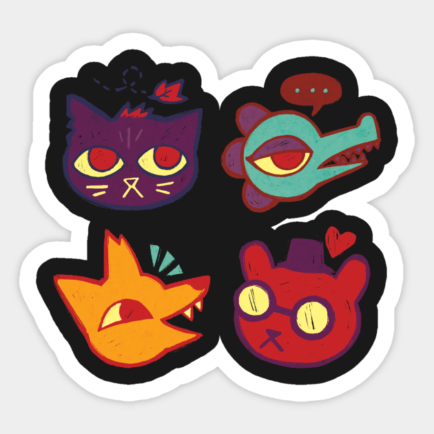 Trash Animals - Night In The Woods - Sticker