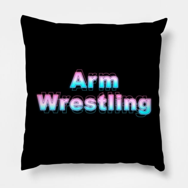 Arm Wrestling Pillow by Sanzida Design