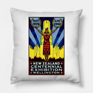 1940 New Zealand Centennial Pillow