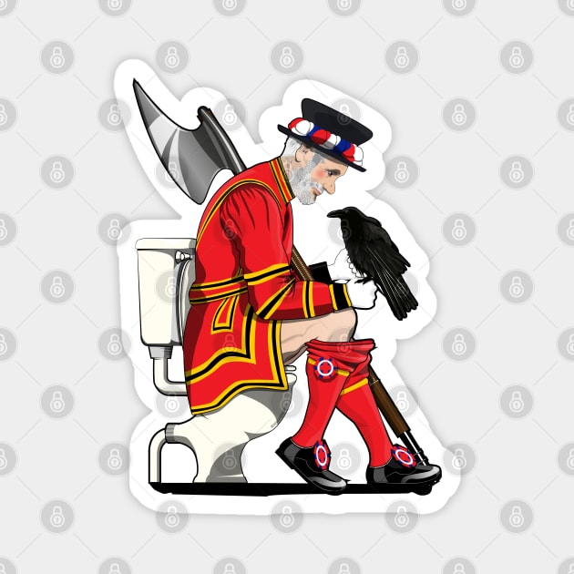 British Beefeater on the Toilet Magnet by InTheWashroom