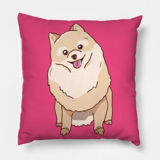 Cute Pomeranian Cartoon Pillow