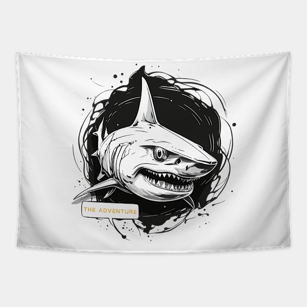 shark design VI Tapestry by design19970