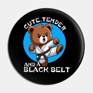 Cute, Tender and Black Belt Pin